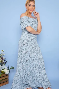 Responsible Viscose Paisley Bardot Midi Dress
