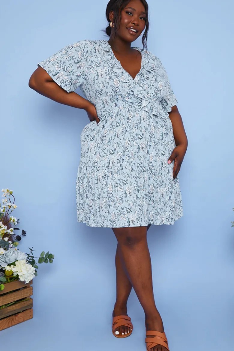 Responsible Viscose Paisley Wrap Dress