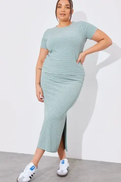 Reversible Stripe Co-Ord Midi Skirt