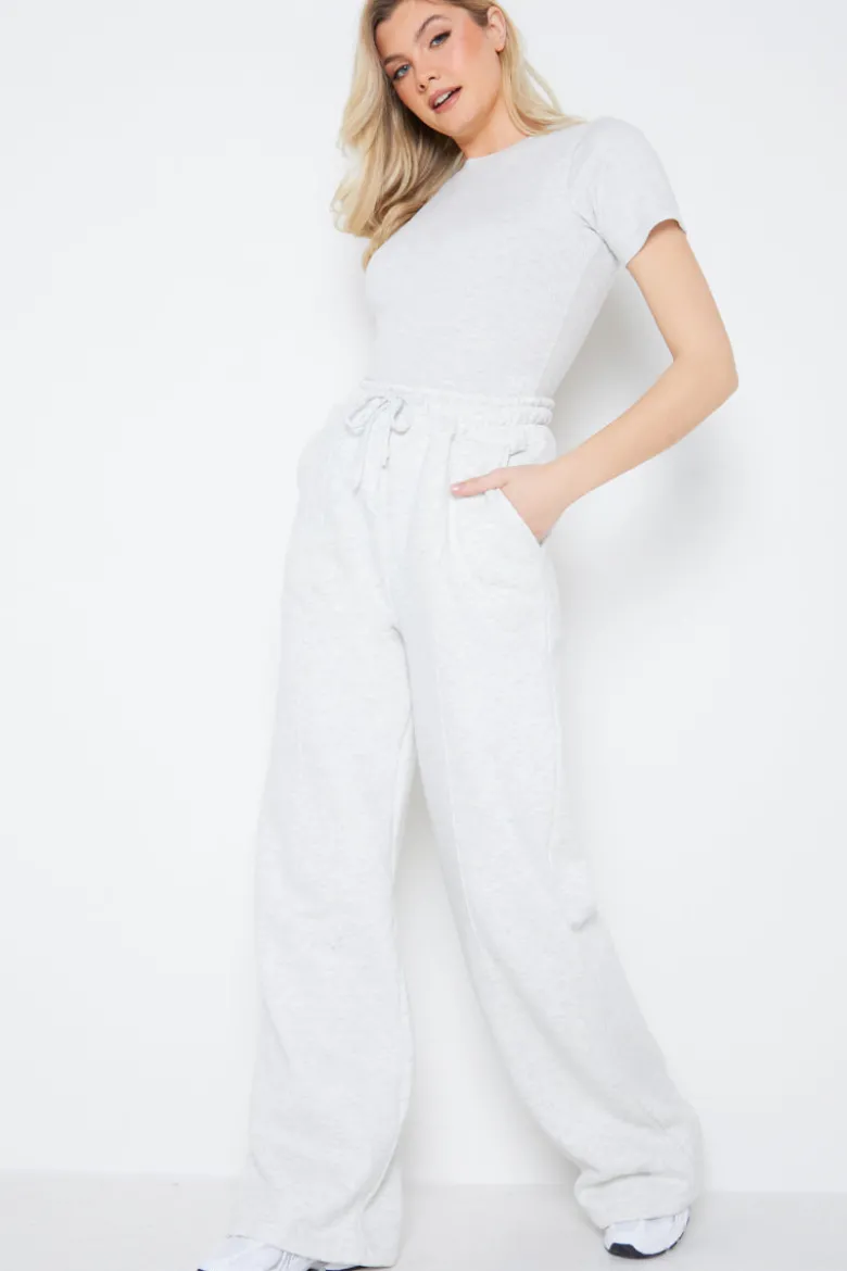 Ribbed Crew Neck Short Sleeve Bodysuit