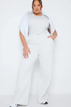 Ribbed Crew Neck Short Sleeve Bodysuit