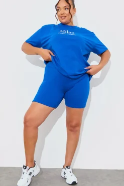 Ribbed High Waisted Cycling Shorts