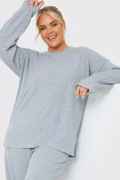 Ribbed Longsleeve Co Ord Top
