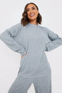 Ribbed Longsleeve Co Ord Top