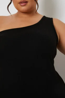 Ribbed One Shoulder Vest