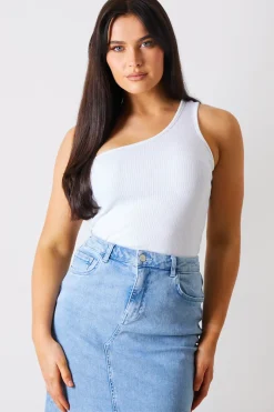 Ribbed One Shoulder Vest