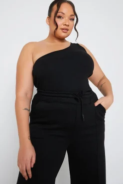 Ribbed One Shoulder Vest