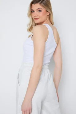 Ribbed One Shoulder Vest