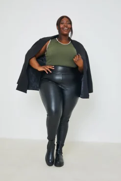 RIB CONTRAST BINDING BODYSUIT