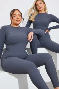 Rib Long Sleeve Top