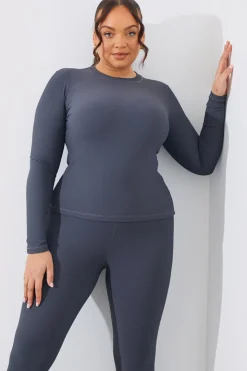 Rib Long Sleeve Top