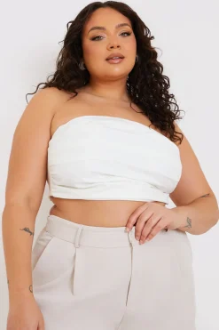 Ruched Bandeau Corset Top