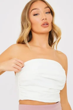 Ruched Bandeau Corset Top