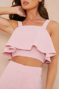 Ruffle Detail Cami Top