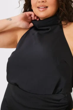 Satin High Neck Bodysuit