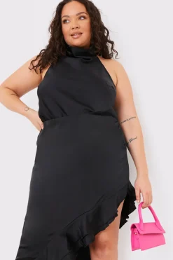 Satin High Neck Bodysuit