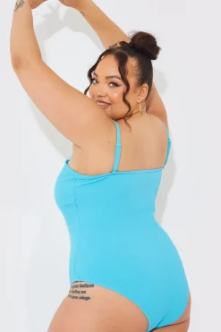 Sculpt and Control Crinkle Bandeau Swimsuit