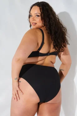 Sculpt and Control Crinkle High Waisted High Leg Bikini Brief
