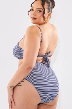 Sculpt And Control Stripe Balconette Bikini Top