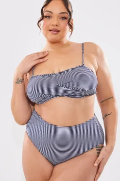 Sculpt And Control Stripe Balconette Bikini Top