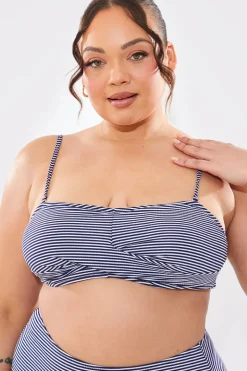 Sculpt And Control Stripe Balconette Bikini Top
