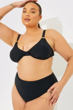 Sculpt Ring Detail Underwire Bikini Top