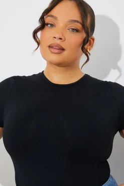 Seamless Crew Neck Snatched Shapewear Bodysuit