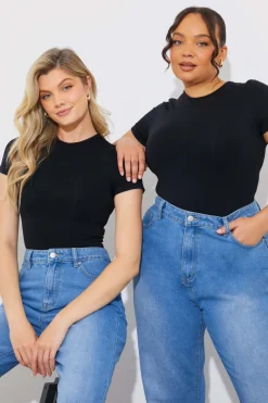 Seamless Crew Neck Snatched Shapewear Bodysuit