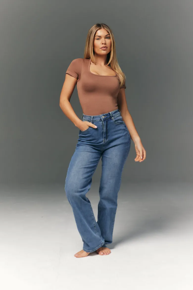 Seamless Scoop Neck Snatched Shapewear Top