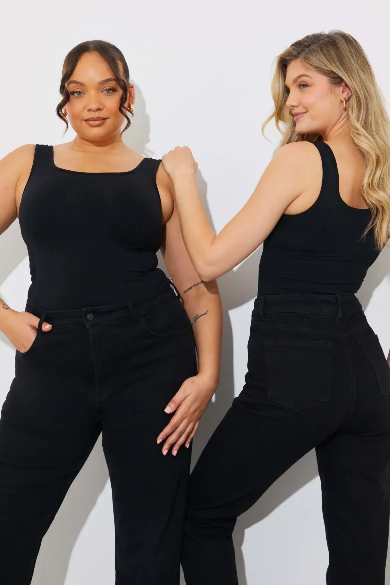 Seamless Scoop Neck Snatched Shapewear Top