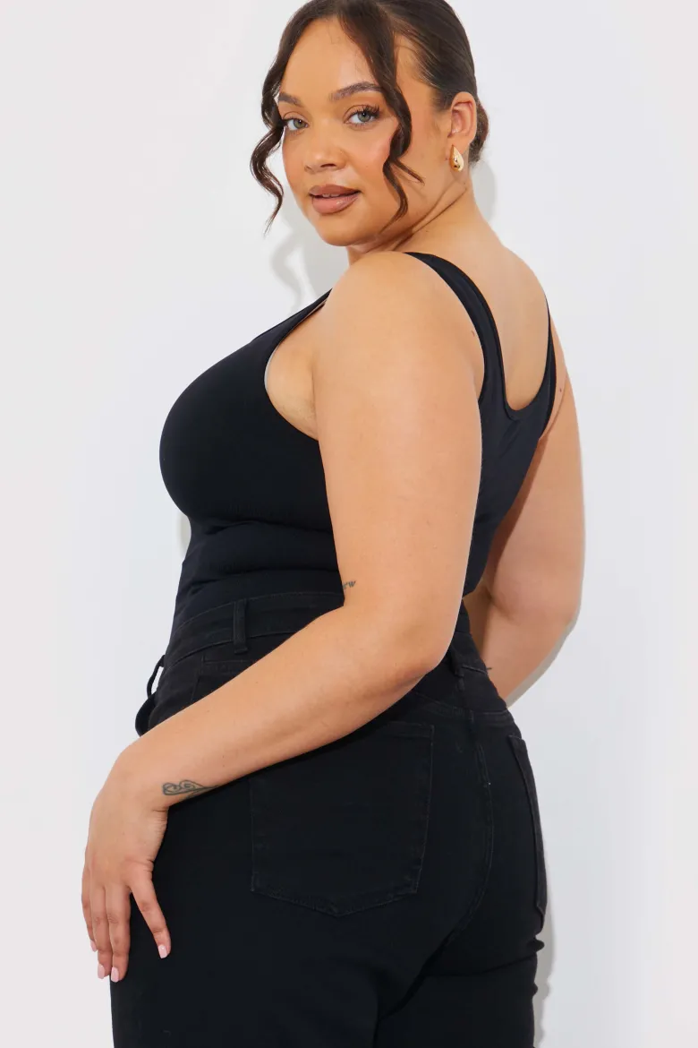 Seamless Scoop Neck Snatched Shapewear Top