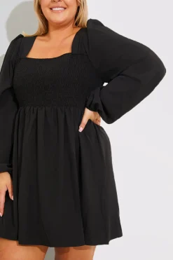 ShirBodice Long Sleeve Mini Dress