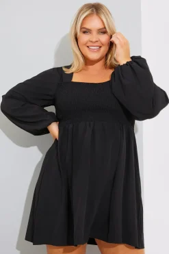 ShirBodice Long Sleeve Mini Dress