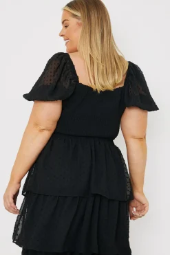 Shirred Bodice Dobby Co-Ord Crop Top