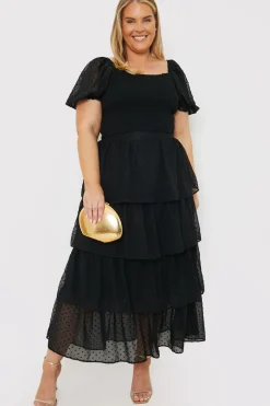 Shirred Bodice Dobby Co-Ord Crop Top