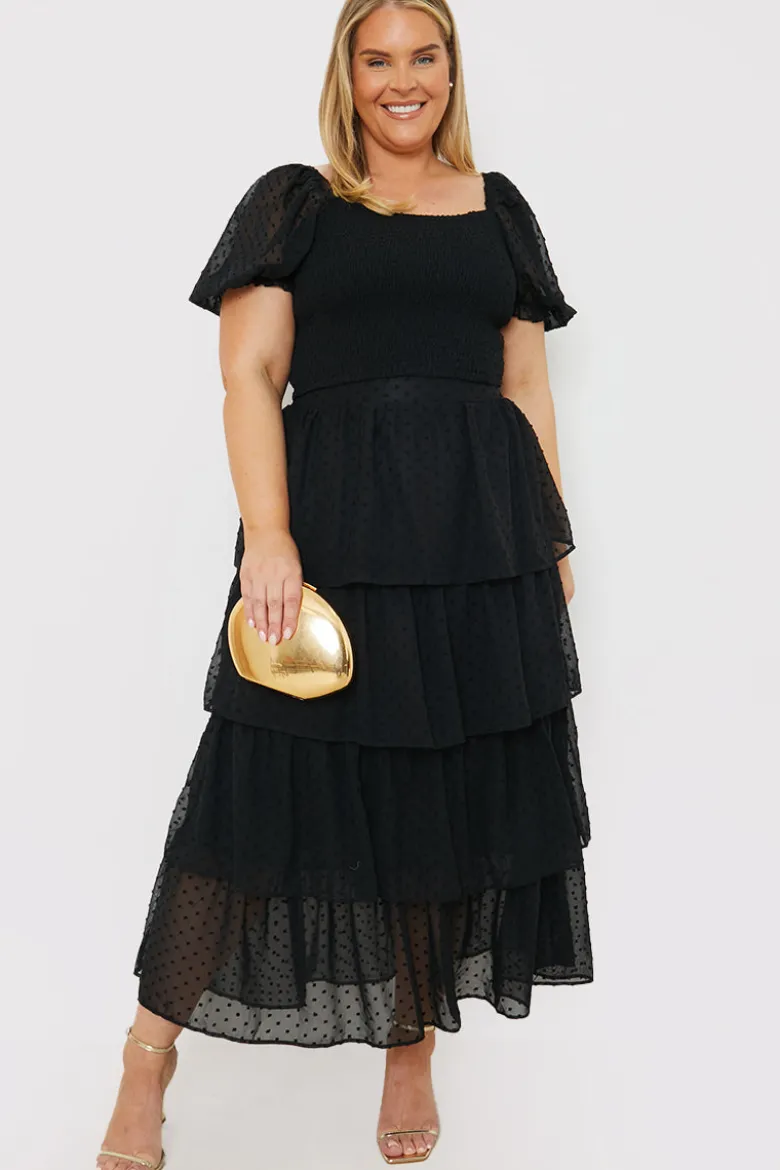 Shirred Bodice Dobby Co-Ord Crop Top