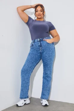 Short Sleeve Double Layer Slinky Bodysuit