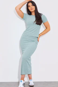 Short Sleeve Stripe Reversible Co-Ord Top