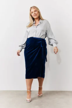 Silver Satin Shirt