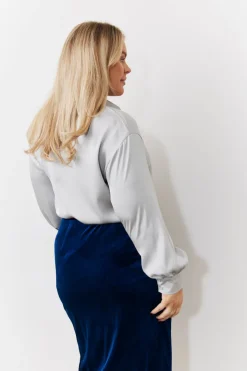 Silver Satin Shirt