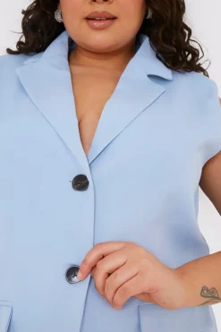 Sleeveless Oversized Blazer