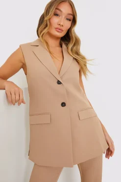 Sleeveless Oversized Blazer