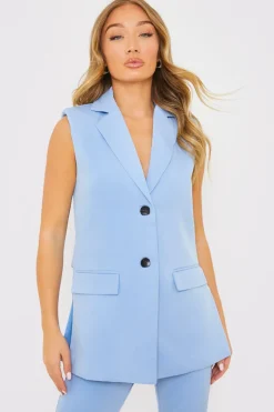 Sleeveless Oversized Blazer