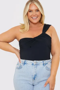 Slinky Aysmmetric Bodysuit