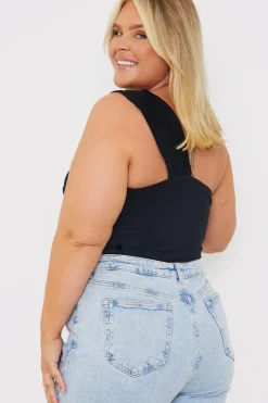 Slinky Aysmmetric Bodysuit