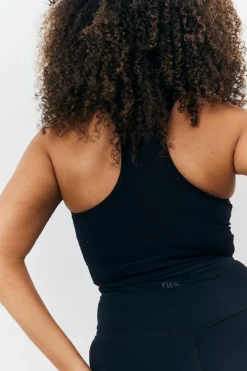 Soft Touch Cross Over Band Detail Medium Support Sports Bra