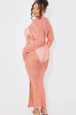 Space Dye Maxi Knitted Dress