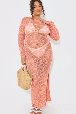 Space Dye Maxi Knitted Dress
