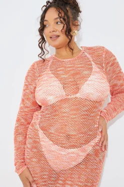 Space Dye Maxi Knitted Dress