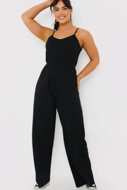 Strappy Wide Leg Jumpsuit